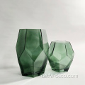 Großes quadratisches Vase -Vase -Glas mit dickem Boden